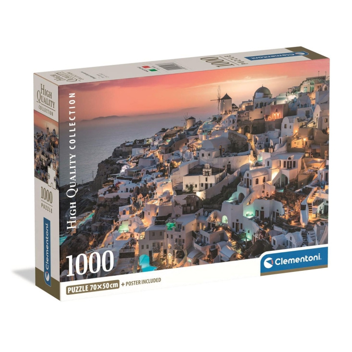 Clementoni Puslespill 1000 Pcs CB High Quality Collection Shades Santorini i gruppen SPORT, FRITID & HOBBY / Hobby / Puslespill hos TP E-commerce Nordic AB (D22873)