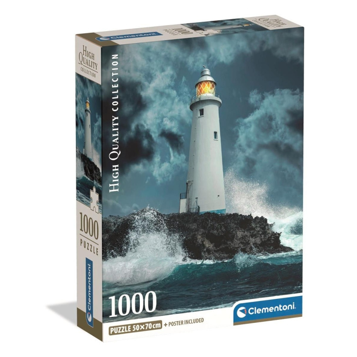 Clementoni Puslespill 1000 Pcs CB Lighthouse In The Storm i gruppen SPORT, FRITID & HOBBY / Hobby / Puslespill hos TP E-commerce Nordic AB (D22877)