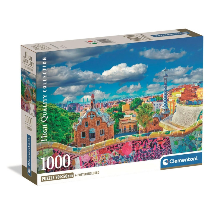 Clementoni Puslespill 1000 Pcs CB Park Güell Barcelona i gruppen SPORT, FRITID & HOBBY / Hobby / Puslespill hos TP E-commerce Nordic AB (D22881)