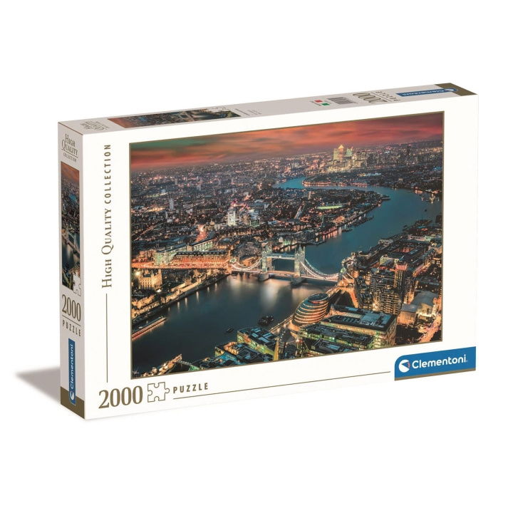 Clementoni Puslespill 2000 Pcs High Quality Collection London Aerial View i gruppen SPORT, FRITID & HOBBY / Hobby / Puslespill hos TP E-commerce Nordic AB (D22893)