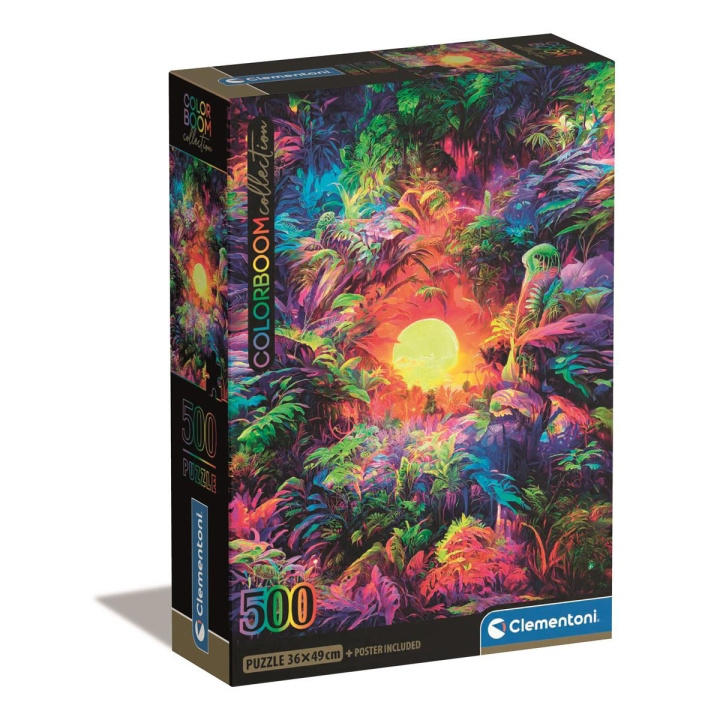 Clementoni Puslespill 500 Pcs CB High Quality Collection Colorbloom Psychedelic Jungle i gruppen SPORT, FRITID & HOBBY / Hobby / Puslespill hos TP E-commerce Nordic AB (D22900)