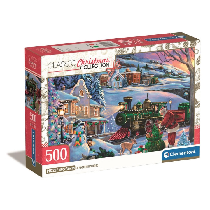 Clementoni Puslespill 500 Pcs CB Christmas Train i gruppen LEKER, BARN OG BABY / Leker / Barnas puslespill hos TP E-commerce Nordic AB (D22911)