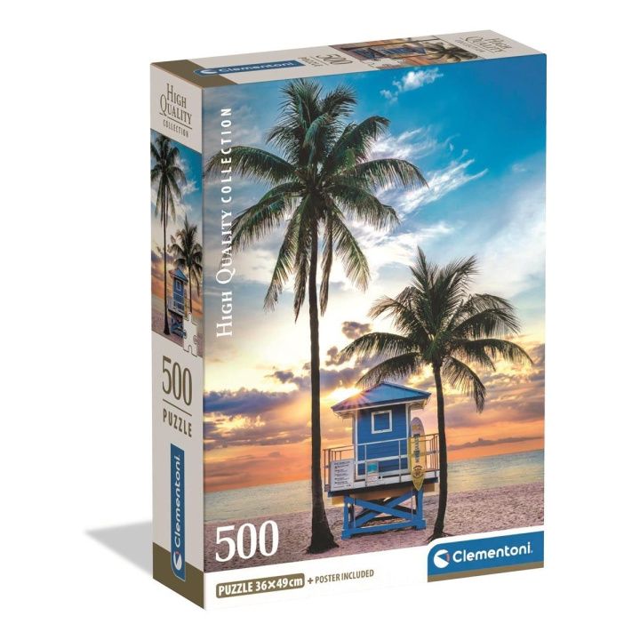 Clementoni Puslespill 500 Pcs CB High Quality Collection Miami Beach Florida i gruppen SPORT, FRITID & HOBBY / Hobby / Puslespill hos TP E-commerce Nordic AB (D22914)