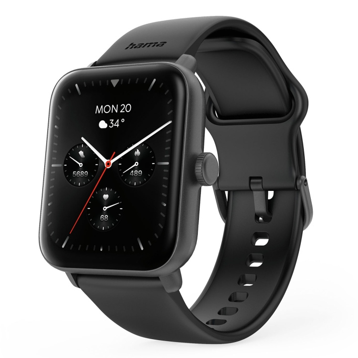 Hama Smart Watch 6010 Svart i gruppen SPORT, FRITID & HOBBY / Smartwatch og Aktivitetsmålere / Smartwatches hos TP E-commerce Nordic AB (D22943)