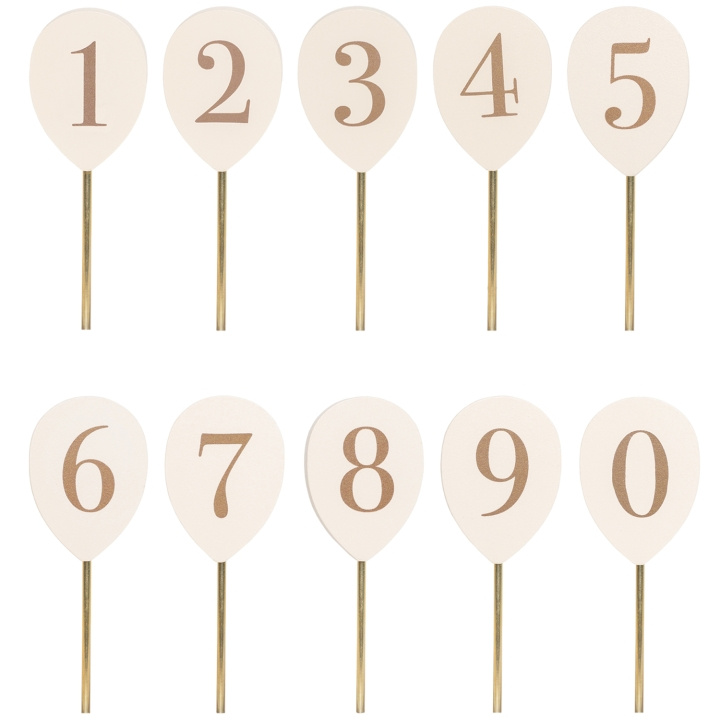 JaBaDaBaDo Sifferballonger 0-9 till ljusstake i gruppen SPORT, FRITID & HOBBY / Morsomme produkter / Morsomme produkter hos TP E-commerce Nordic AB (D22969)