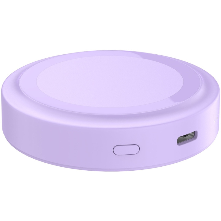 Celly Powerbank 3.000 mAh 5W MagSafe-kompatibel Lila i gruppen SMARTTELEFON & NETTBRETT / Ladere og Kabler / Powerbanks hos TP E-commerce Nordic AB (D22981)