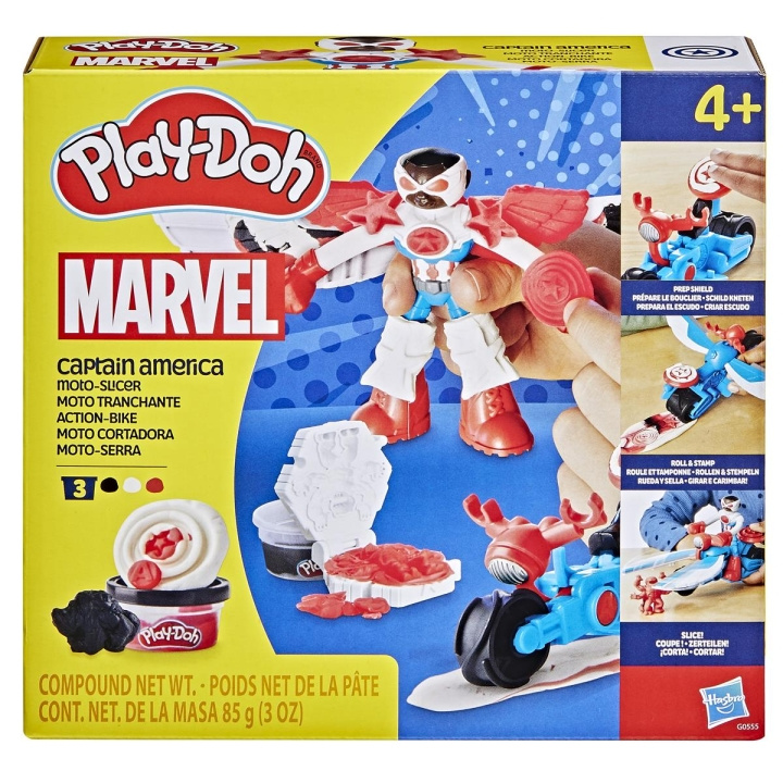 PLAY-DOH Marvel Captain America Moto Slicer i gruppen LEKER, BARN OG BABY / Leker / Lekesett hos TP E-commerce Nordic AB (D23061)