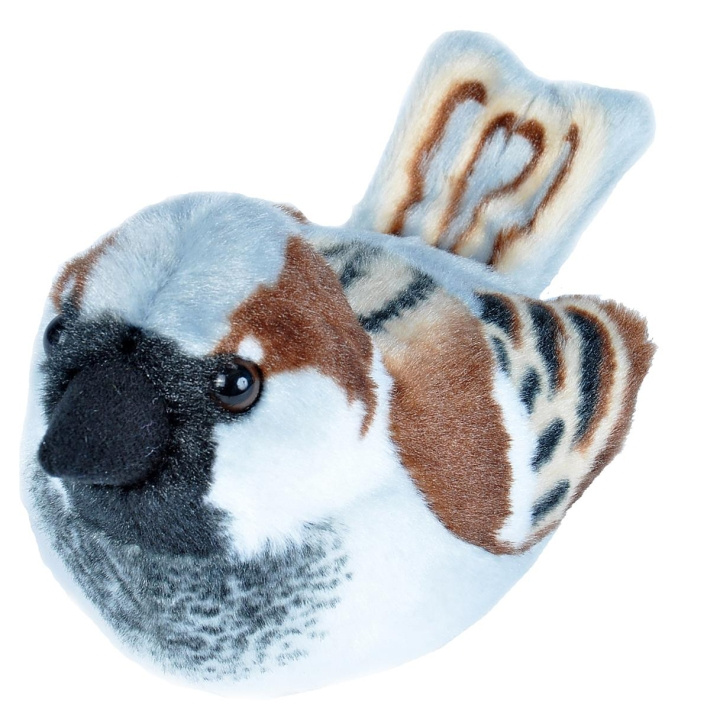 Wild Republic Kosedyr Bird With Sound 18 cm Gråspurv i gruppen LEKER, BARN OG BABY / Babyleker (0-3 år) / Kosedyr hos TP E-commerce Nordic AB (D23093)
