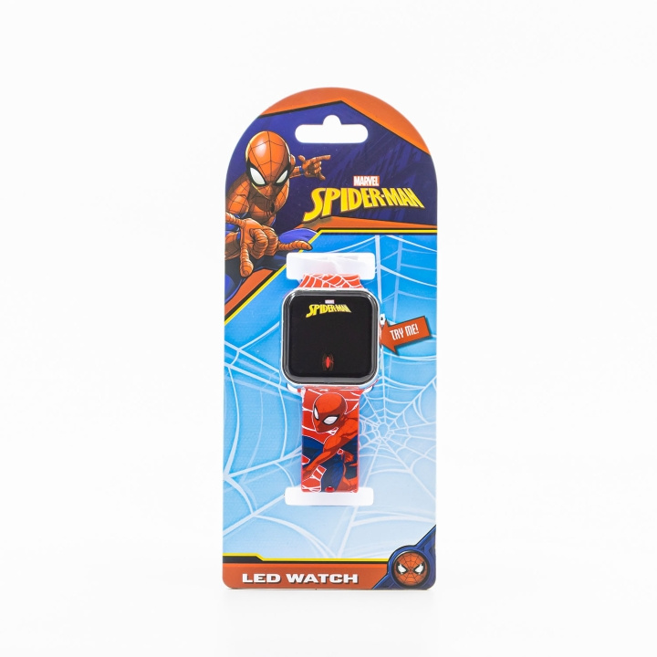 ACCUTIME Klokke LED Spiderman i gruppen SPORT, FRITID & HOBBY / Smartwatch og Aktivitetsmålere / Smartwatch for barn hos TP E-commerce Nordic AB (D23226)