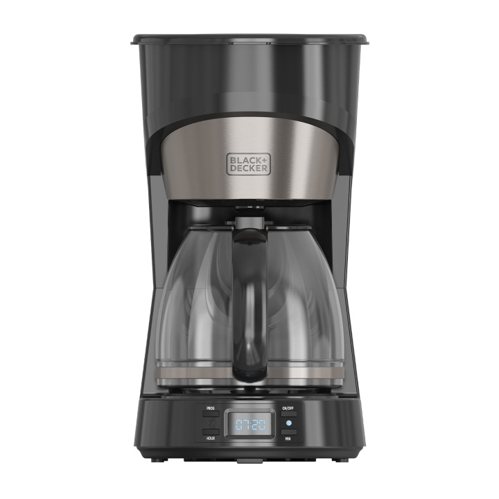 BLACK+DECKER Kaffetrakter LCD 12 Kopper i gruppen HJEM, HUS OG HAGE / Husholdningsapparater / Kaffe og espresso / Kaffetraktere hos TP E-commerce Nordic AB (D23263)