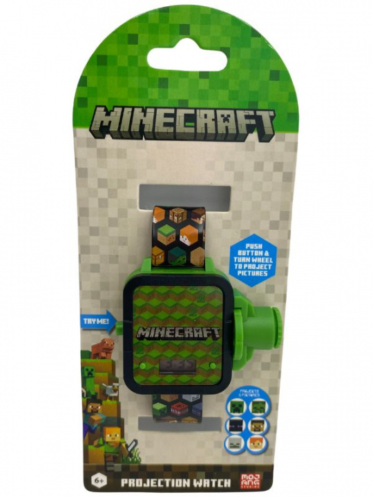 ACCUTIME Projektor Klokke LCD Minecraft i gruppen SPORT, FRITID & HOBBY / Tilbehør / Klokker hos TP E-commerce Nordic AB (D23278)
