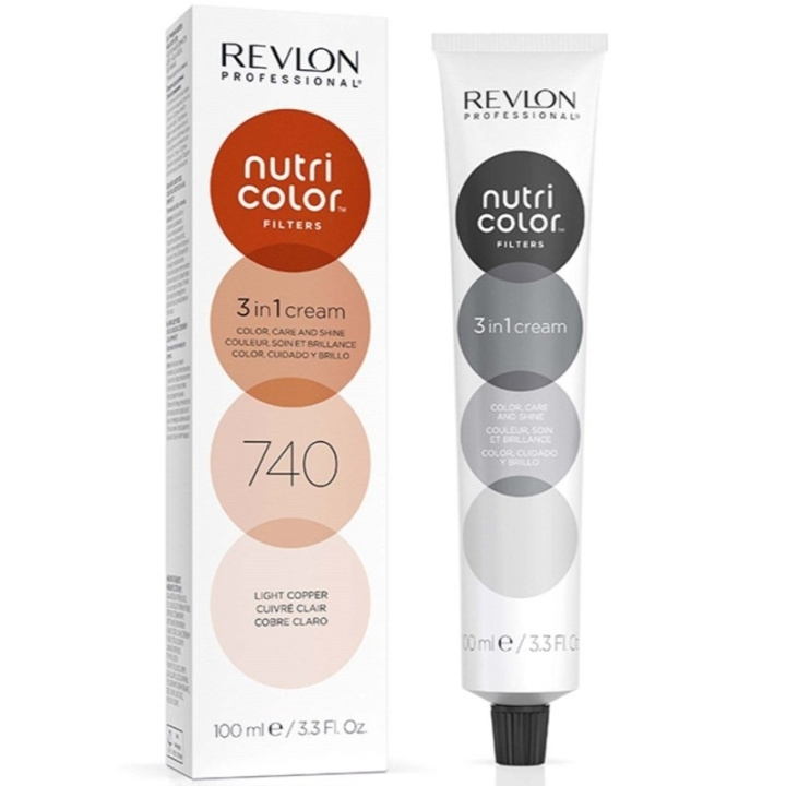 Revlon Nutri Color 740 Light Copper 100ml i gruppen HELSE OG SKJØNNHET / Hår & styling / Hårpleie / Hårfarge hos TP E-commerce Nordic AB (D23332)