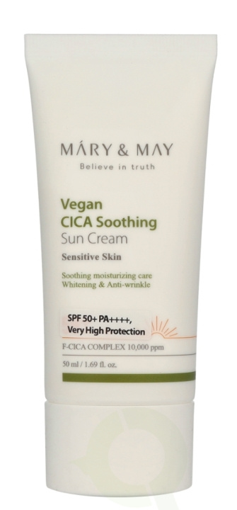 Mary & May Cica Soothing Sun Cream SPF50+ 50 ml Sensitive Skin i gruppen HELSE OG SKJØNNHET / Hudpleie / Soling / Solkrem hos TP E-commerce Nordic AB (D23400)