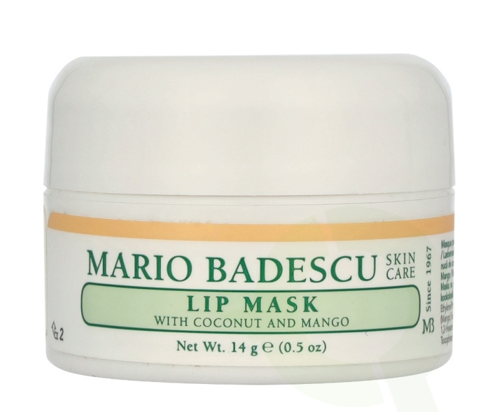 Mario Badescu Coconut & Mango Lip Mask 14 g i gruppen HELSE OG SKJØNNHET / Hudpleie / Ansikt / Dagkrem hos TP E-commerce Nordic AB (D23513)