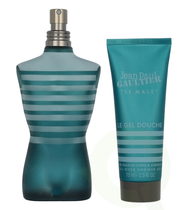 Jean Paul Gaultier Le Male Giftset 200 ml Edt Spray 125ml/Shower Gel 75ml i gruppen HELSE OG SKJØNNHET / Duft og parfyme / Parfyme / Parfyme for han hos TP E-commerce Nordic AB (D23537)