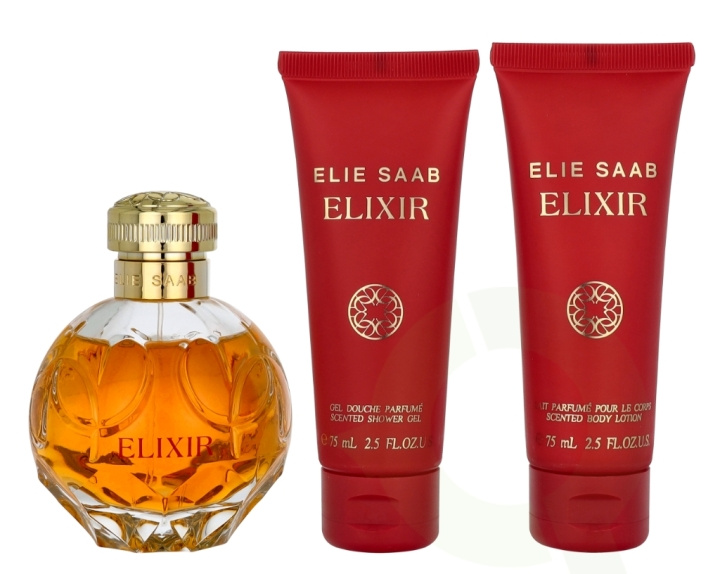 Elie Saab Elixir Giftset 250 ml Edp Spray 100 ml/ Body Lotion 75 ml/ Shower Gel 75 ml i gruppen HELSE OG SKJØNNHET / Gavesett / Gavesett for henne hos TP E-commerce Nordic AB (D23565)