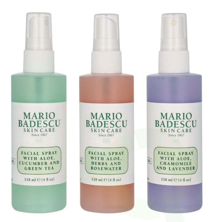 Mario Badescu Spritz Mist & Glow Set 354 ml 3x118ml i gruppen HELSE OG SKJØNNHET / Hudpleie / Kroppspleie / Bodymist hos TP E-commerce Nordic AB (D23568)