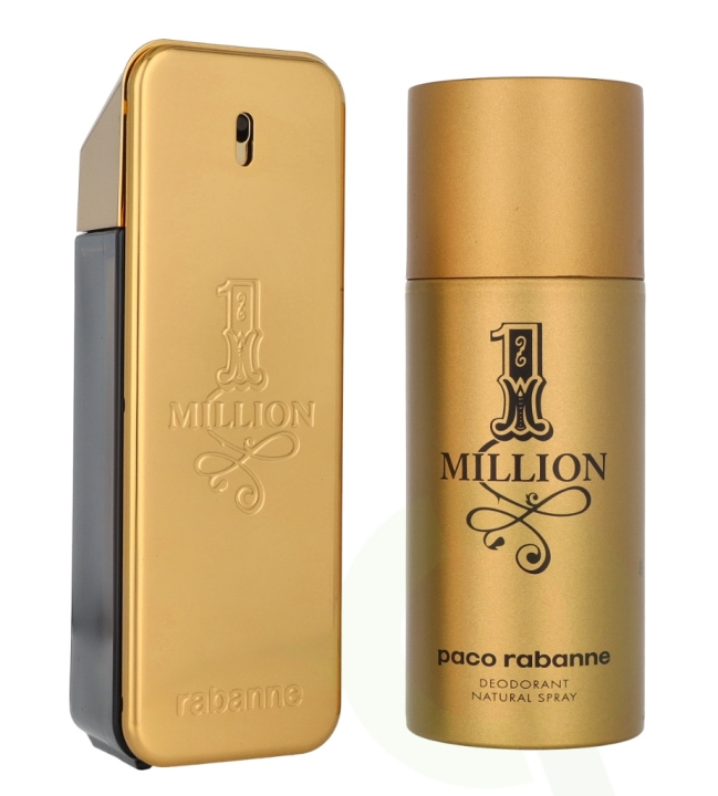 Paco Rabanne 1 Million Giftset 250 ml Edt Spray 100ml/Deodorant Spray 150ml i gruppen HELSE OG SKJØNNHET / Duft og parfyme / Parfyme / Parfyme for han hos TP E-commerce Nordic AB (D23639)