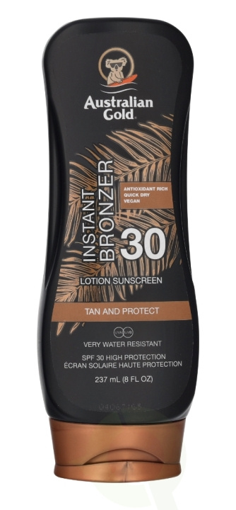 Australian Gold Instant Bronzer Lotion Sunscreen SPF30 237 ml i gruppen HELSE OG SKJØNNHET / Hudpleie / Soling / Solkrem hos TP E-commerce Nordic AB (D23650)