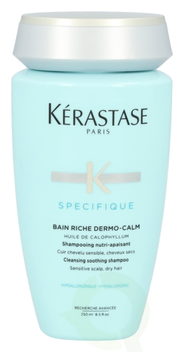 Kerastase Specifique Bain Riche Dermo-Calm Shampoo 250 ml Sensitive Scalp, Dry Hair i gruppen HELSE OG SKJØNNHET / Hår & styling / Hårpleie / Sjampo hos TP E-commerce Nordic AB (D23657)