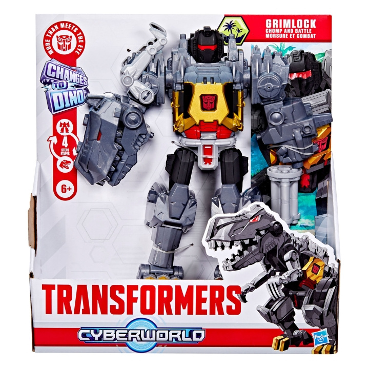 Transformers Cyberworld Grimlock Chomp & Battle 9 Inch Action Figure i gruppen LEKER, BARN OG BABY / Leker / Figurer, miniatyrer og tilbehør hos TP E-commerce Nordic AB (D23727)