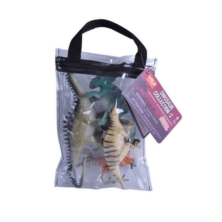 Wild Republic Zipper Polybags Dino 2 i gruppen LEKER, BARN OG BABY / Leker / Figurer, miniatyrer og tilbehør hos TP E-commerce Nordic AB (D23734)