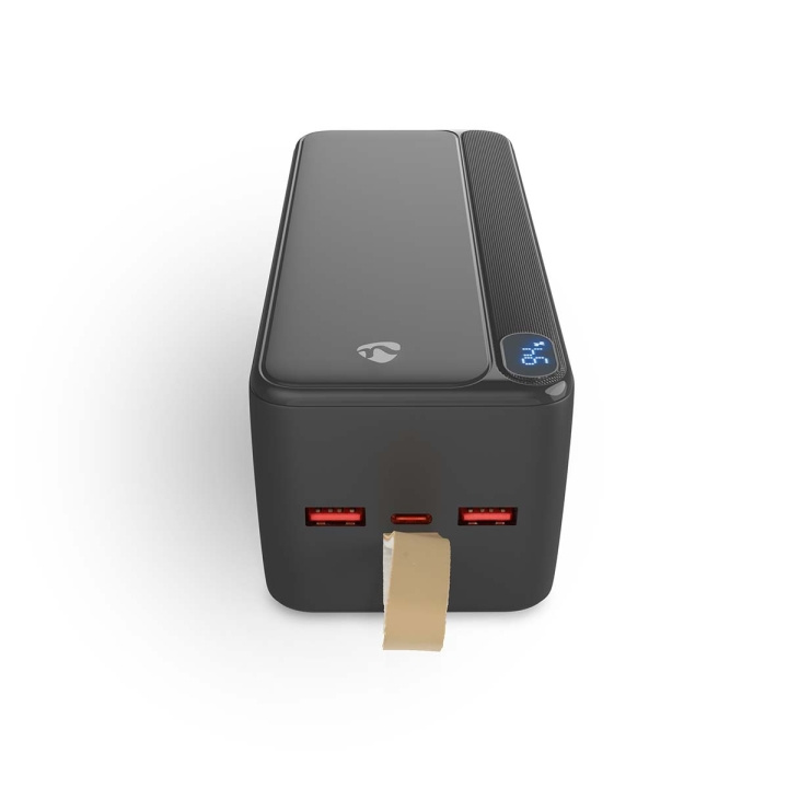 Nedis Power Bank | 30000 mAh | 1.5 / 1.67 / 2.0 / 2.22 / 3.0 A | Antall utganger: 3 | Utgangstilkobling: 1x USB-C™ / 2x USB-A | Inngangstilkobling: 1x USB-C™ | PD3.0 20W | Lithium-Polymer | Display i gruppen SMARTTELEFON & NETTBRETT / Ladere og Kabler / Powerbanks hos TP E-commerce Nordic AB (D23771)