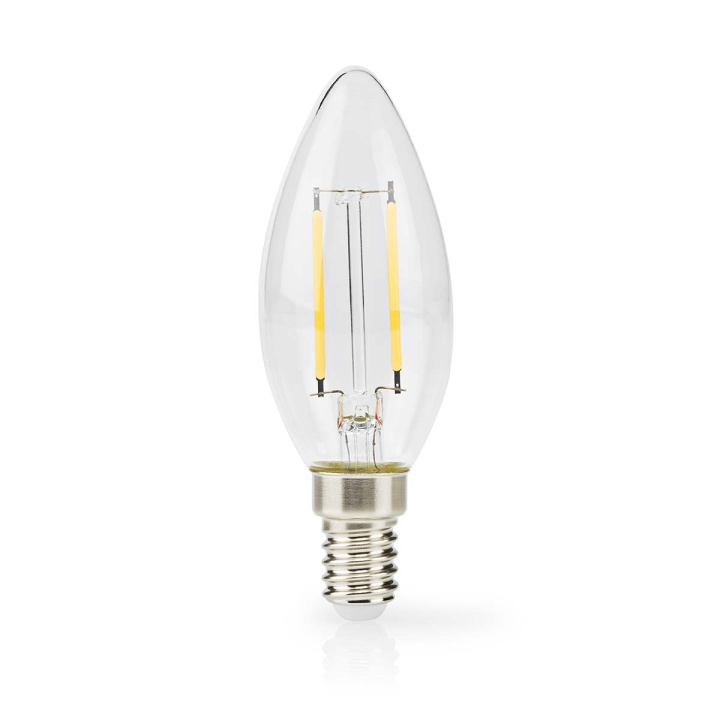Nedis LED-lampa Lampa E14 | Ljus | 2.2 W | 470 lm | 2700 K | Varm Vit | Retrostil | 1 st. | Tydlig i gruppen Elektronikk / Lys / LED-lys hos TP E-commerce Nordic AB (D23772)