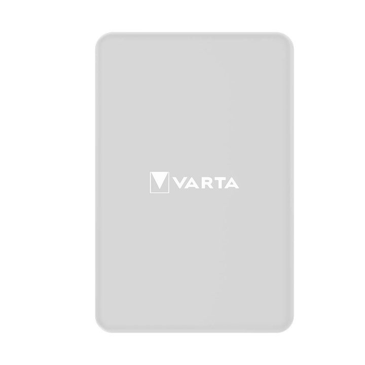 Varta Mag Pro trådlös powerbank 10.000 mAh - vit utgåva i gruppen SMARTTELEFON & NETTBRETT / Ladere og Kabler / Powerbanks hos TP E-commerce Nordic AB (D23780)