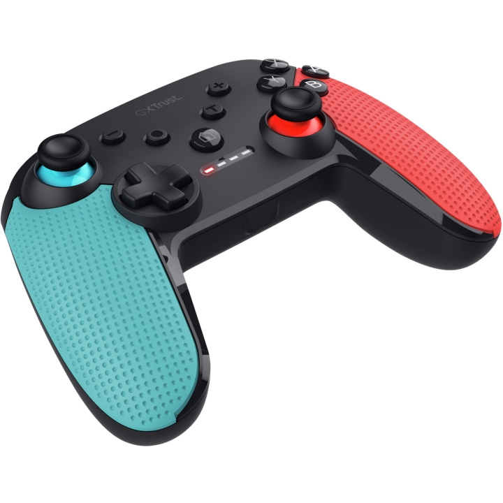 Trust GXT 1246B Muta Trådlös handkontroll Nintendo Switch/Switch 2 Blå/Röd i gruppen Elektronikk / TV-spill & tilbehør / Nintendo Switch hos TP E-commerce Nordic AB (D23792)