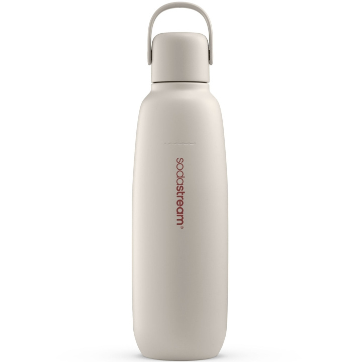 SodaStream Fizz&Go Stainless Steel Sand 0,9 liter Thermos i gruppen SPORT, FRITID & HOBBY / Friluftsliv / Termoser og flasker hos TP E-commerce Nordic AB (D23796)