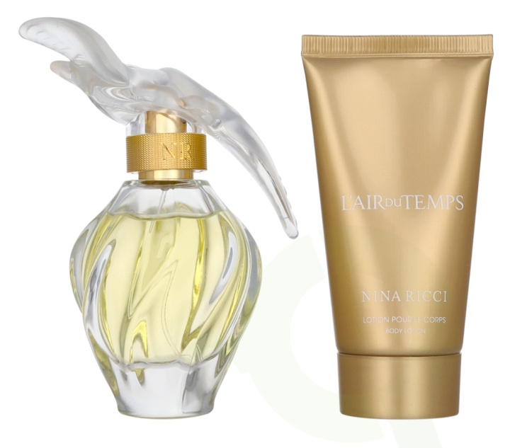Nina Ricci L\'Air Du Temps Giftset 125 ml Edt Spray 50ml/Body Lotion 75ml i gruppen HELSE OG SKJØNNHET / Duft og parfyme / Parfyme / Parfyme for henne hos TP E-commerce Nordic AB (D24064)