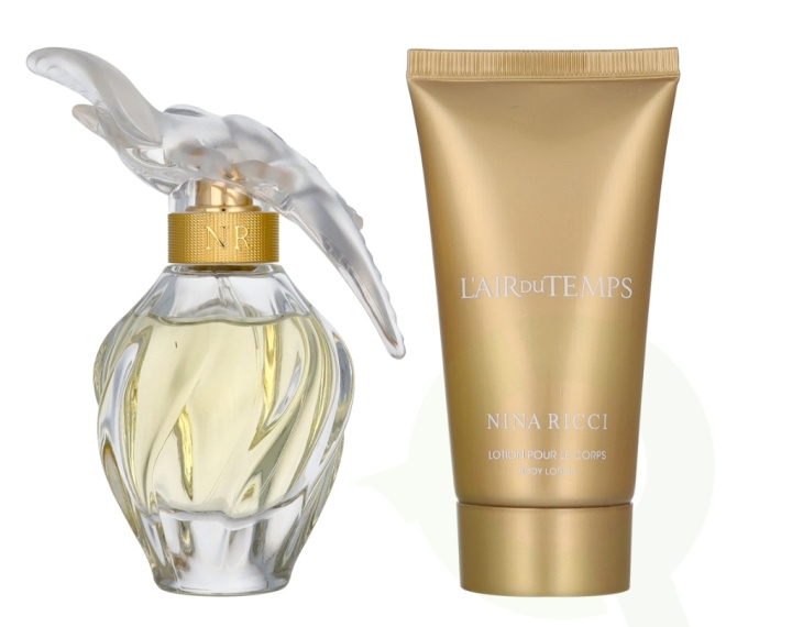 Nina Ricci L\'Air Du Temps Giftset 125 ml Edt Spray 50ml/Body Lotion 75ml i gruppen HELSE OG SKJØNNHET / Duft og parfyme / Parfyme / Parfyme for henne hos TP E-commerce Nordic AB (D24065)
