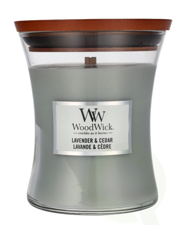 WoodWick Lavender & Cedar Medium Hourglass Candle 0 i gruppen HELSE OG SKJØNNHET / Duft og parfyme / Andre dufter / Duftlys hos TP E-commerce Nordic AB (D24068)