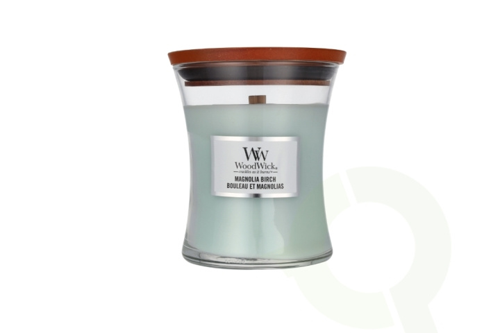 WoodWick Magnolia Birch Medium Hourglass Candle 0 i gruppen HELSE OG SKJØNNHET / Duft og parfyme / Andre dufter / Duftlys hos TP E-commerce Nordic AB (D24071)