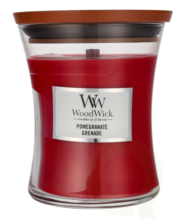WoodWick Pomegranate Medium Hourglass Candle 0 i gruppen HELSE OG SKJØNNHET / Duft og parfyme / Andre dufter / Duftlys hos TP E-commerce Nordic AB (D24074)