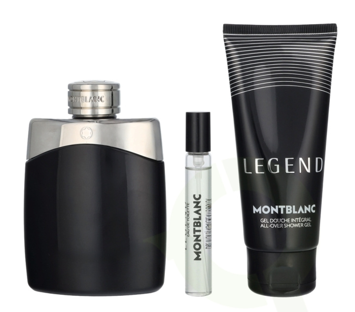 Mont Blanc Legend Giftset 207.5 ml Edt Spray 100ml/Edt Spray 7,5ml/Shower Gel 100ml i gruppen HELSE OG SKJØNNHET / Duft og parfyme / Parfyme / Parfyme for han hos TP E-commerce Nordic AB (D24113)