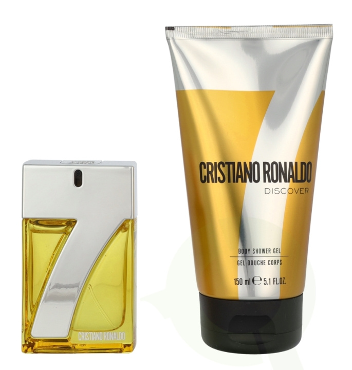 Cristiano Ronaldo CR7 Discover Giftset 180 ml Edt Spray 30ml/Shower Gel 150ml i gruppen HELSE OG SKJØNNHET / Duft og parfyme / Parfyme / Parfyme for han hos TP E-commerce Nordic AB (D24148)