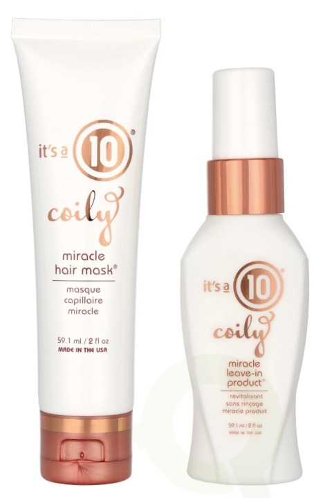 It\'s a 10 Coily Moisture Duo Set 118.2 ml Leave-in 59,1ml/Mask 59,1ml i gruppen HELSE OG SKJØNNHET / Hår & styling / Hårpleie hos TP E-commerce Nordic AB (D24150)