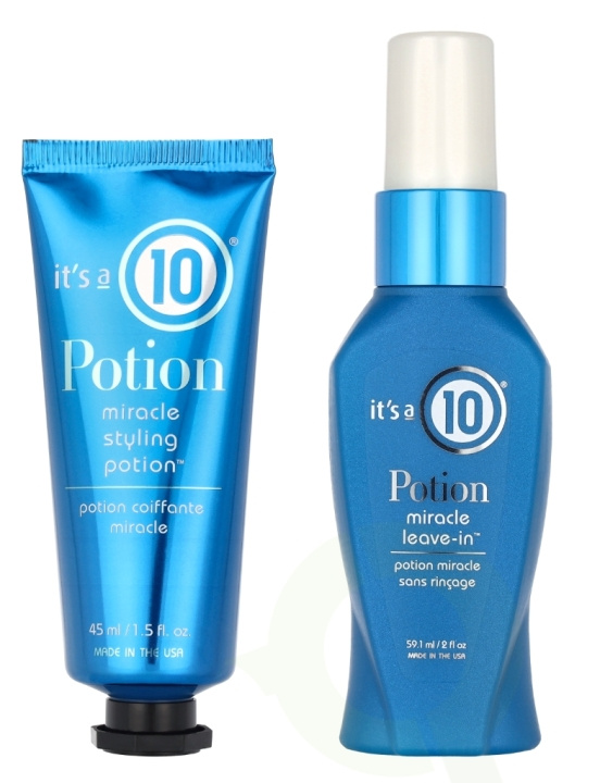 It\'s a 10 Potion Deep Moisture & Shine Duo Set 104.1 ml Leave-in 59,1ml/Styling Potion 45ml i gruppen HELSE OG SKJØNNHET / Hår & styling / Hårpleie hos TP E-commerce Nordic AB (D24151)