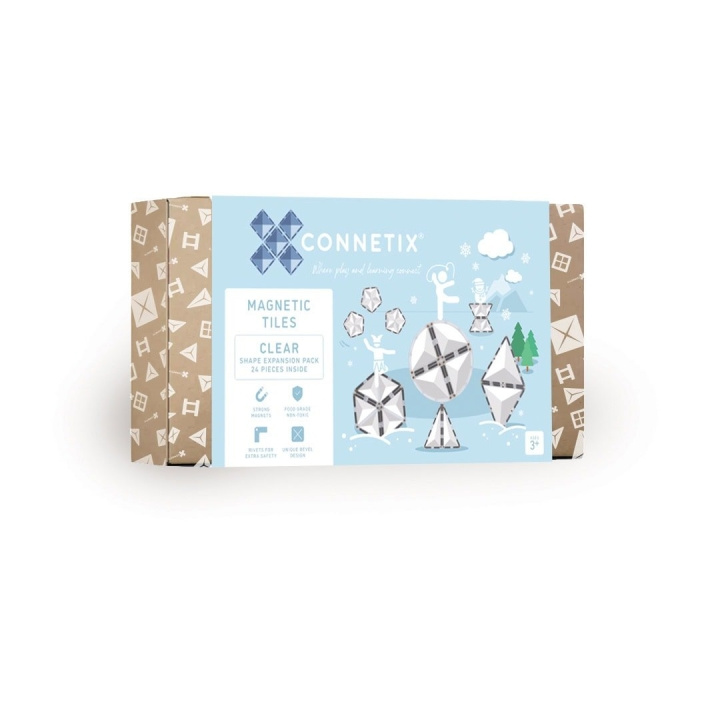 Connetix Clear Shape Expansion Pack 24 brikker - (CT-C-00024-SH) i gruppen LEKER, BARN OG BABY / Leker / Lekesett hos TP E-commerce Nordic AB (D24236)