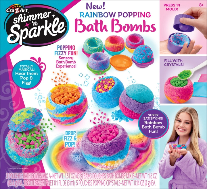 Shimmer n Sparkle REGNBUEPOPPENDE BADEBOMBER (17345) i gruppen LEKER, BARN OG BABY / Babyprodukter / Bad hos TP E-commerce Nordic AB (D24240)