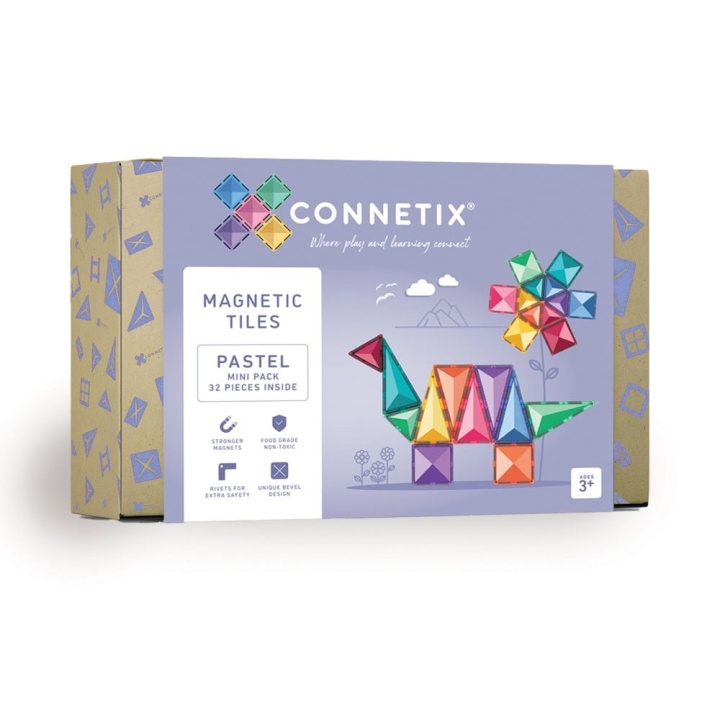 Connetix Pastell Minipakke 32 deler - (CT-P-00032-MI) i gruppen LEKER, BARN OG BABY / Leker / Lekesett hos TP E-commerce Nordic AB (D24249)