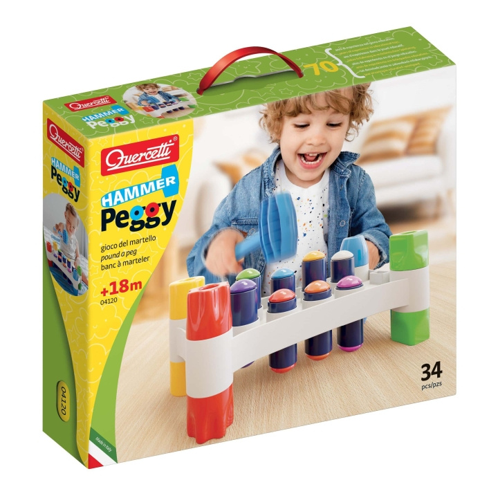 Quercetti Hammer Peggy - (QU-04120) i gruppen LEKER, BARN OG BABY / Spill / Brettspill hos TP E-commerce Nordic AB (D24263)