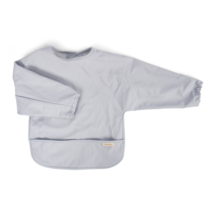 Filibabba Smekke med ermer - Pearl Blue - 6-36 m i gruppen LEKER, BARN OG BABY / Spise & drikke / Smekker hos TP E-commerce Nordic AB (D24266)