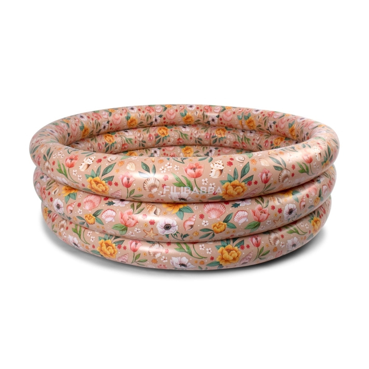 Filibabba Pool Alfie - Ocean Blossom - Pink - 80 cm (FI-03612) i gruppen HJEM, HUS OG HAGE / Hageprodukter / Basseng og tilbehør / Basseng hos TP E-commerce Nordic AB (D24295)