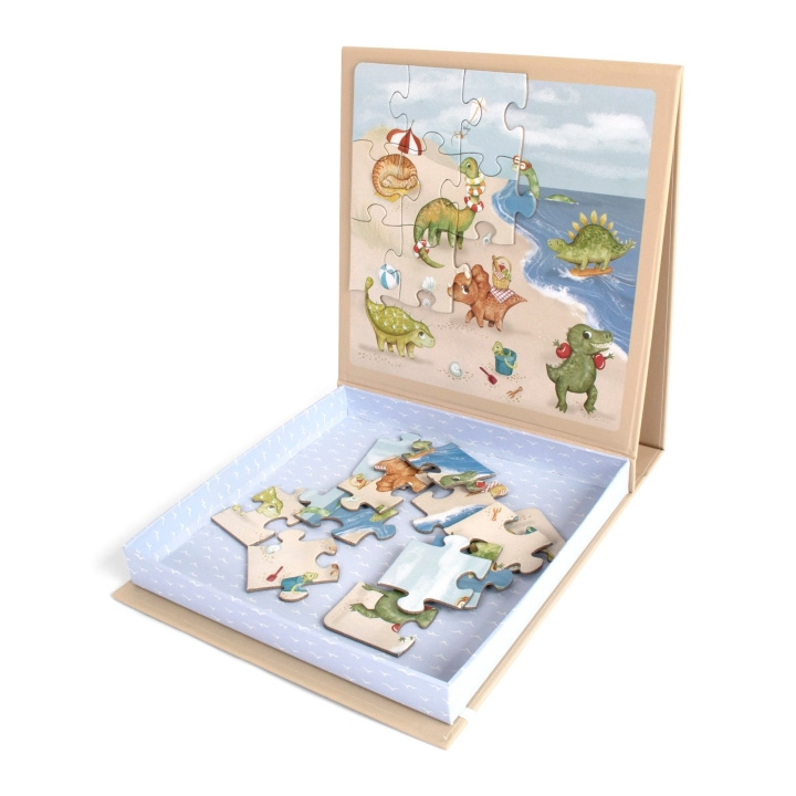 Filibabba Magnetisk spill - Dino Beach puslespill (FI-03586) i gruppen LEKER, BARN OG BABY / Leker / Barnas puslespill hos TP E-commerce Nordic AB (D24306)