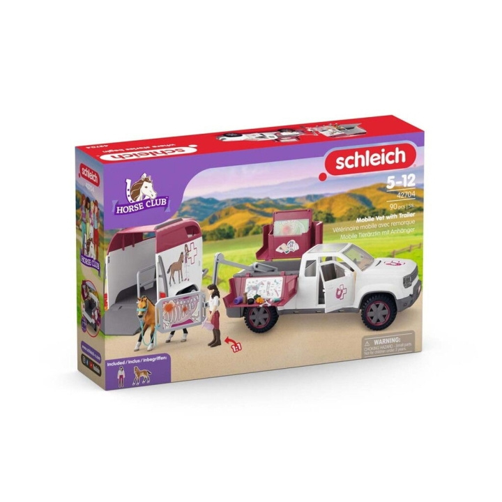 Schleich Mobil veterinær med tilhenger - (42704) i gruppen LEKER, BARN OG BABY / Leker / Lekesett hos TP E-commerce Nordic AB (D24323)