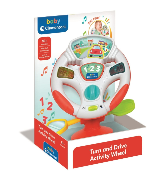 Clementoni Aktivitetshjulet Turn and Drive - (I-17929) i gruppen LEKER, BARN OG BABY / Babyleker (0-3 år) / Aktivitetsleker hos TP E-commerce Nordic AB (D24348)