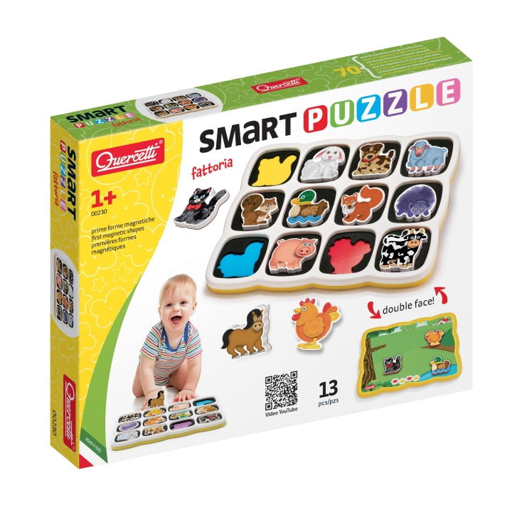 Quercetti Smart puslespillgård - (QU-0230) i gruppen LEKER, BARN OG BABY / Leker / Barnas puslespill hos TP E-commerce Nordic AB (D24357)